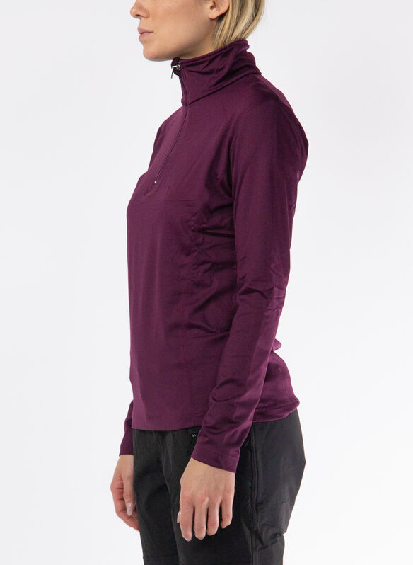 MAGLIA DA SCI 1/2 ZIP, 323 PRUGNA, medium