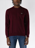 MAGLIONE GIROCOLLO CON LOGO, BZD BORDEAUX, thumb