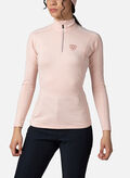 MAGLIA CON MEZZA ZIP CLASSIC, 337 PINK, thumb