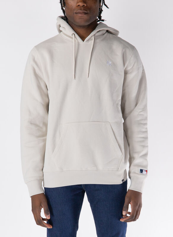 FELPA HOODIE NY MICRO LOGO, PANNA, medium