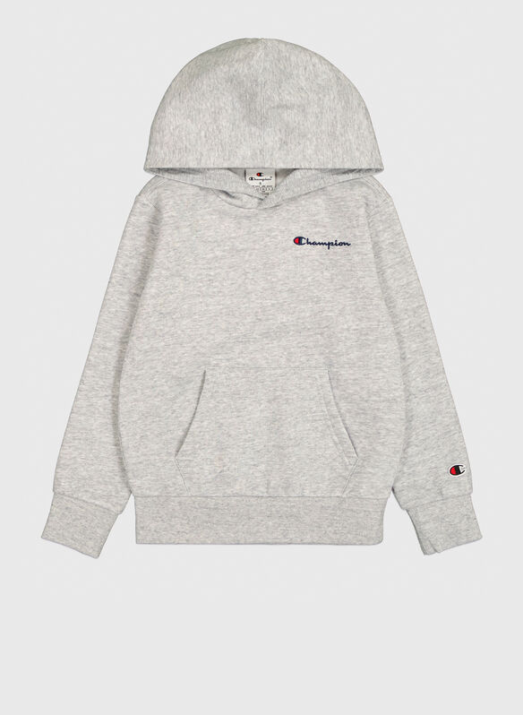 FELPA HOODIE CON LOGO RAGAZZO, EM021 GREY, medium