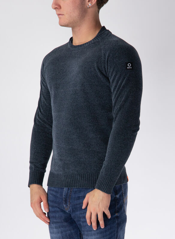 MAGLIONE CARLOS IN CINIGLIA, DARK GREY, medium