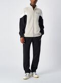 TUTA FULL ZIP, ES057 BEIGEBLK, thumb