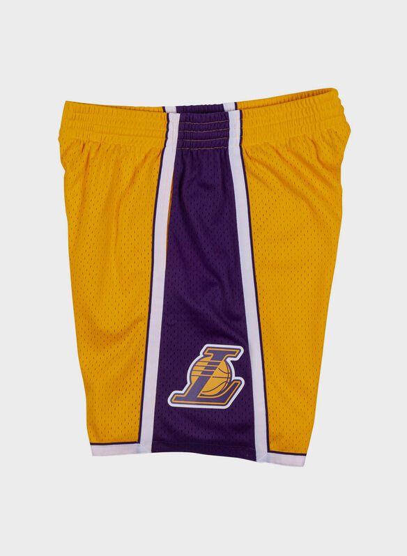 SHORTS SWINGMAN LOS ANGELES LAKERS 2009-10, LIGHT GOLD-PURPLE, medium