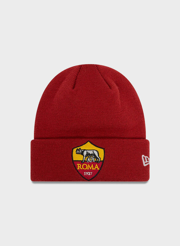 CAPPELLO IN MAGLIA AS ROMA RAGAZZO, RED, medium