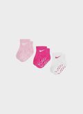 CALZA SWOOSH GRIPPER ANTISCIVOLO 3 PAIA INFANT, A72 PINKFUXIAWHT, thumb