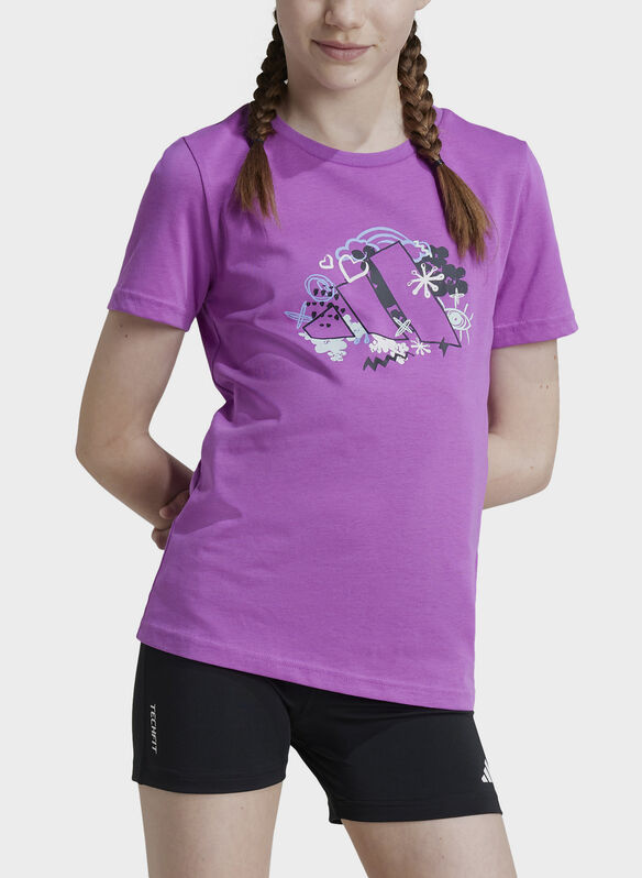 MAGLIA TRAINING GRAPHIC RAGAZZA, PURPLE, medium