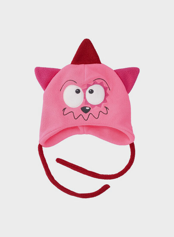 CAPPELLO IN MAGLIA  ANIMAL INFANT, B357 FUXIA, medium