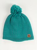 CAPPELLO IN MAGLIA ATHABASCA CON PON PON UNISEX, 020 EMERALD, thumb