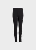 LEGGINGS ESSENTIAL LINEAR LOGO RAGAZZA, BLK, thumb