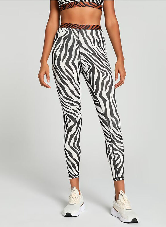 LEGGINGS 7/8 ANIMAL REMIX, 87 BLKWHT, medium