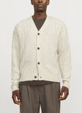 CARDIGAN BOTTONI MARKUS, OATMEAL PANNA, thumb