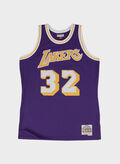 CANOTTA SWINGMAN JERSEY LOS ANGELES LAKERS HOME 1984-85 MAGIC JOHNSON, PURPLE, thumb