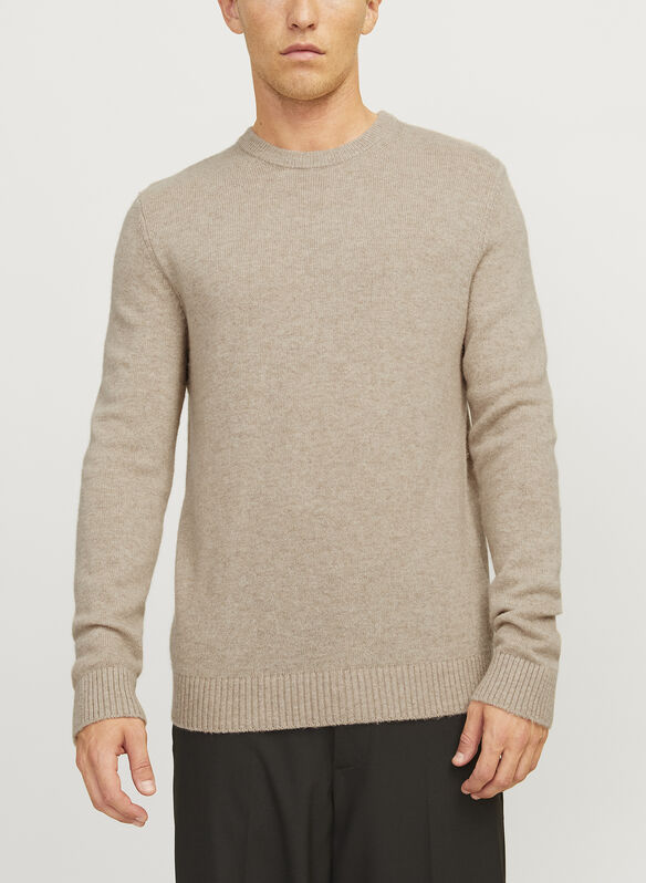 MAGLIONE GIRO, OATMEAL PANNA, medium