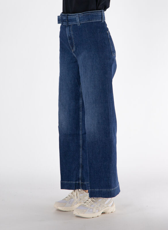 JEANS WIDE LEG DAKOTA, MINI DENIM, medium