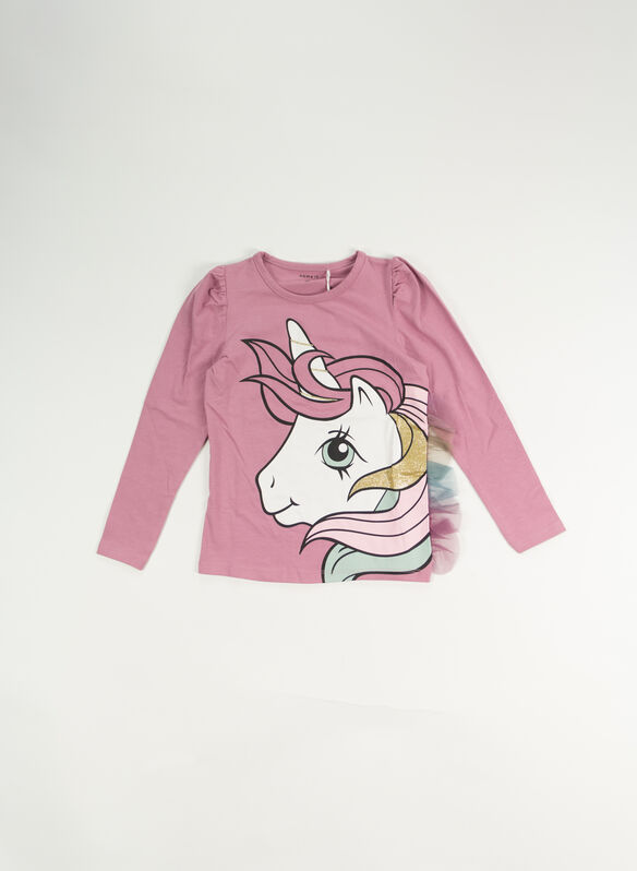 T-SHIRT SILLE LITTLE PONY BAMBINA, MAUVE ORCHID PINK, medium