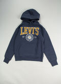 FELPA HOODIE CON LOGO RAGAZZO, C1E INDIGO, thumb