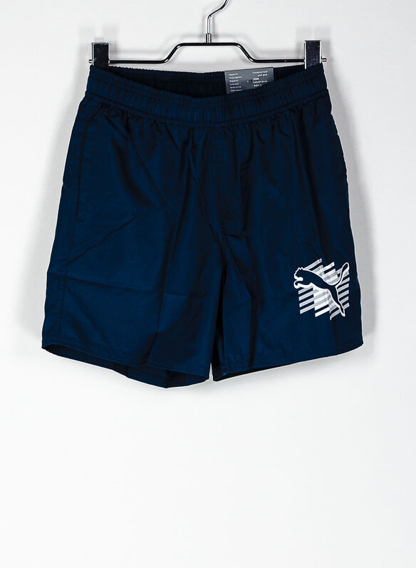 SHORT BEACH LOGO RAGAZZO, 43DARK DENIM, medium