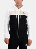 FELPA CON CAPPUCCIO FULL ZIP, BLKWHT, thumb