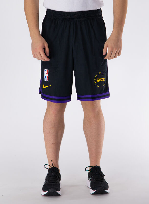 SHORTS LOS ANGELES LAKERS, 010 BLK, medium