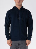 FELPA CON CAPPUCCIO FULL ZIP, NAVY BLAZER, thumb