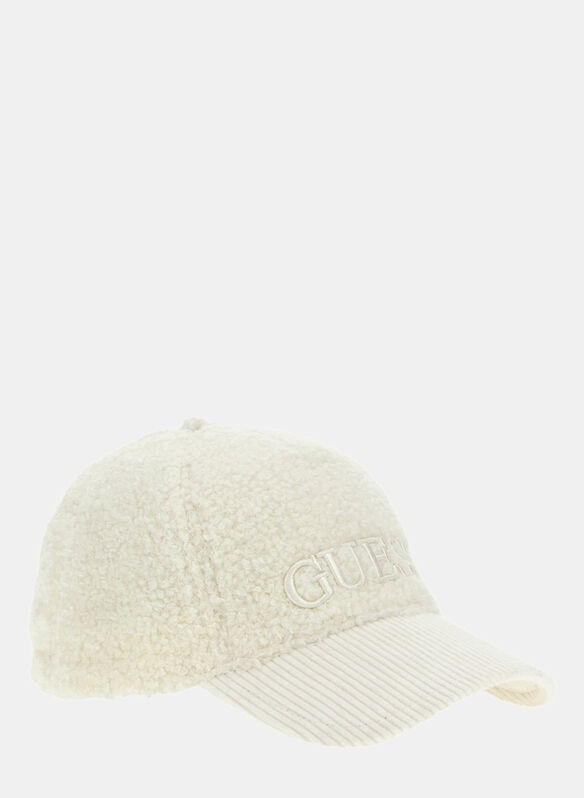 CAPPELLO VISIERA TEDDY, OFF WHT, medium