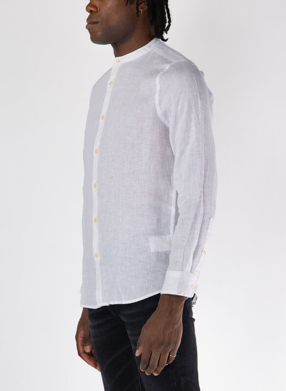 CAMICIA A MANICHE LUNGHE, BIANCO, medium