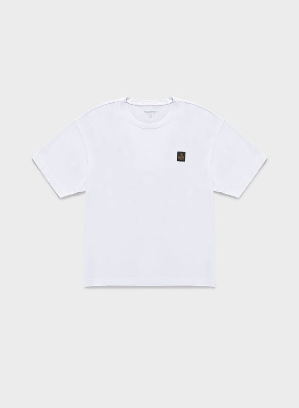 T-SHIRT MICRO PATCH, A00010 WHT, medium