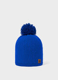 CAPPELLO IN MAGLIA ATHABASCA CON PON PON UNISEX, 051 ROYAL, thumb