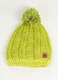 CAPPELLO IN MAGLIA SHETLAND CON PON PON UNISEX, 033 LIME, thumb