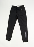 PANTALONE CON LOGO RAGAZZO, BEH BLK, thumb