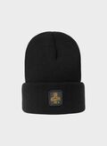 CAPPELLO IN MAGLIA CLARK CON RISVOLTO UNISEX, G06000 BLK, thumb