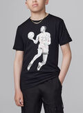 T-SHIRT JORDAN GRAFICA POIS RAGAZZO, 023 BLK, thumb