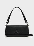 BORSA TRACOLLA MINIMAL MONOGRAM, BEH BLK, thumb