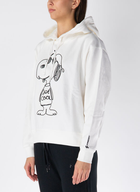 FELPA HOODIE SNOOPY, W101 PANNA, medium