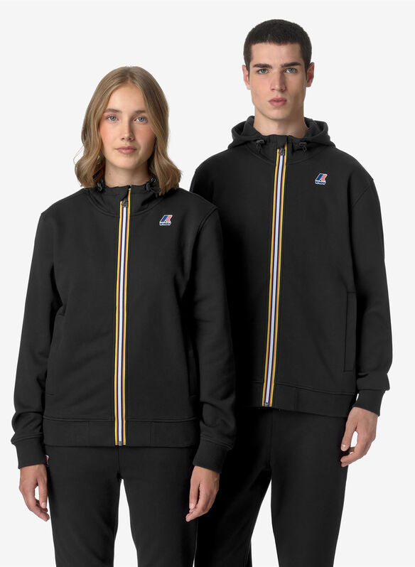 FELPA LE VRAI ARROUX FULL ZIP, USY BLK, medium