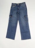 JEANS CARGO 94 BAGGY RAGAZZA, DAC STONE, thumb