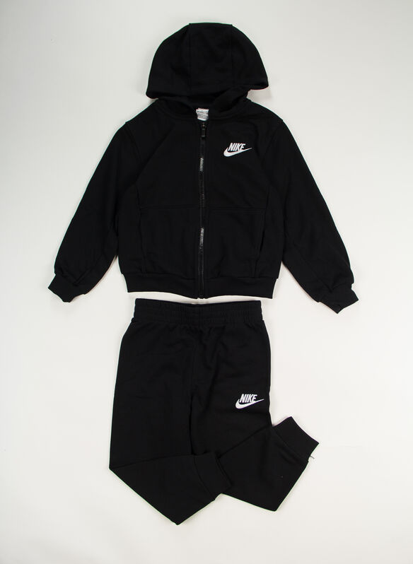 TUTA FULL ZIP CLUB ESSENTIAL JUNIOR, 023 BLK, medium