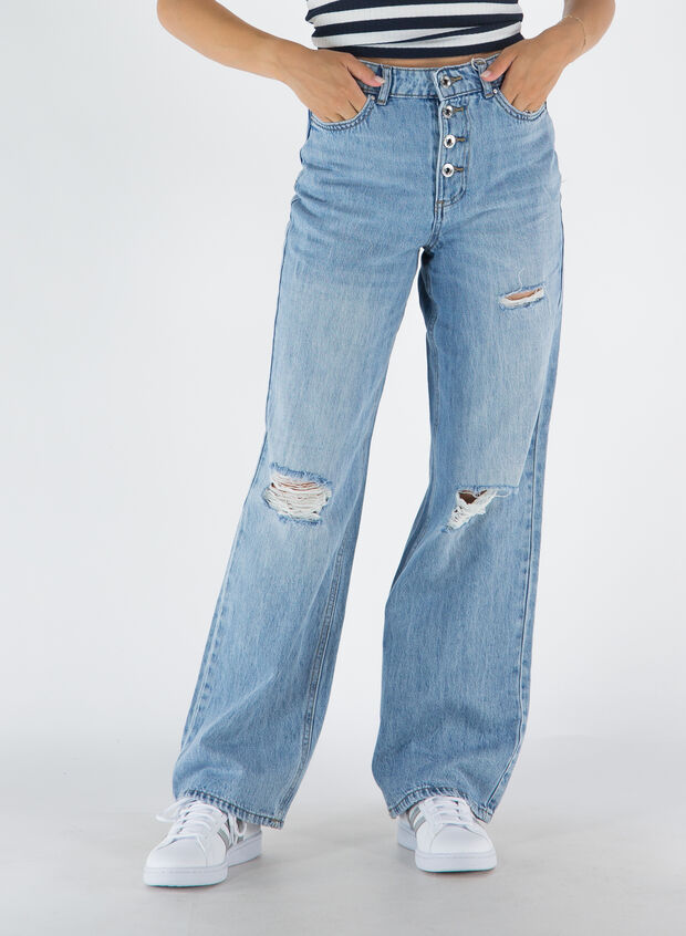 JEANS MOLLY PALAZZO ROTTURE, , large