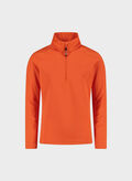 MAGLIA SECOND LAYER IN SOFTECH RAGAZZO, C704 ORANGE, thumb