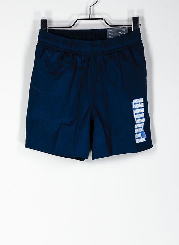 SHORT BEACH LOGO RAGAZZO, 43DARK DENIM, medium