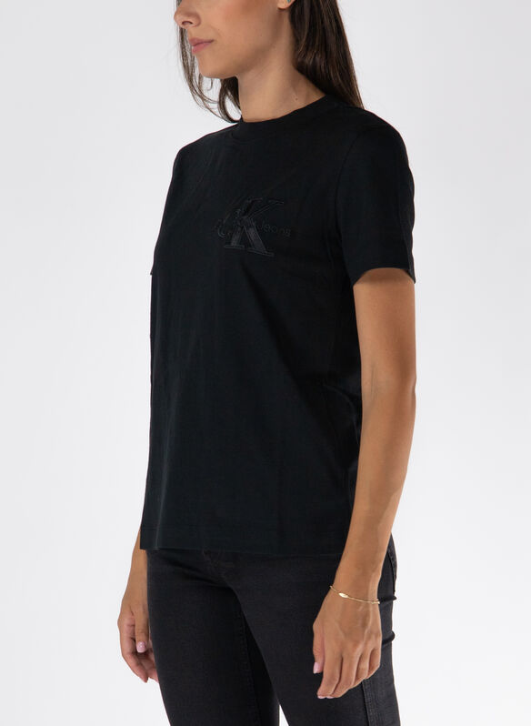 T-SHIRT CON LOGO, BEH BLK, medium