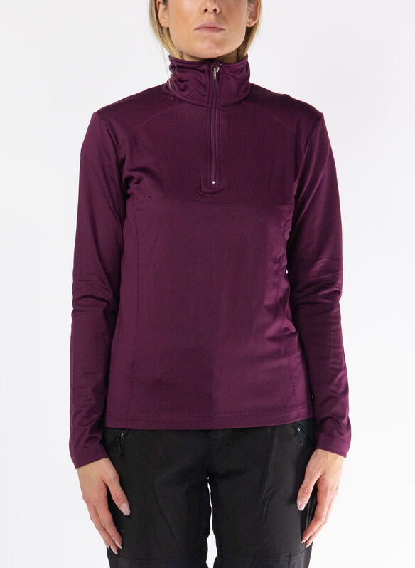 MAGLIA DA SCI 1/2 ZIP, 323 PRUGNA, medium