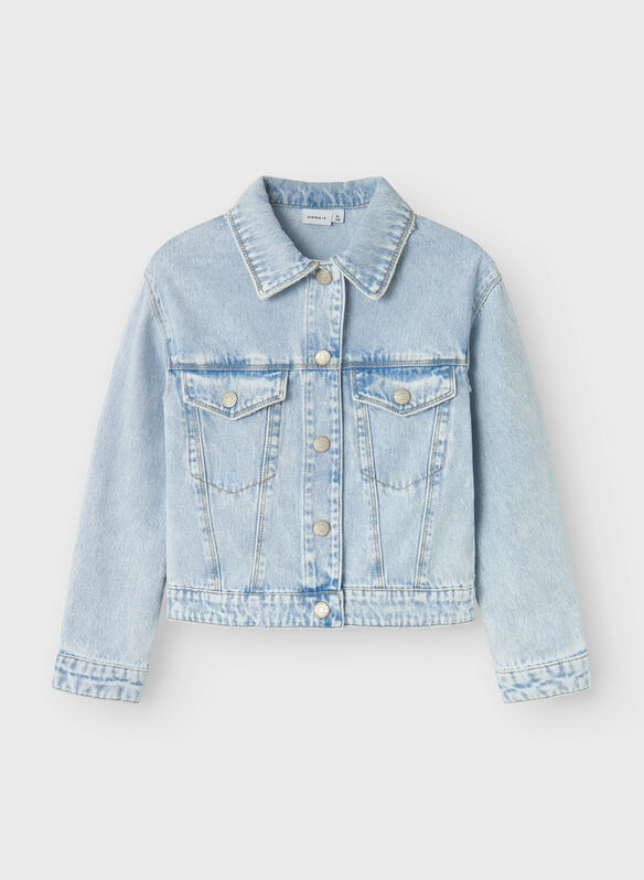 GIACCA IN DENIM MILA, LIGHT BLUE, medium