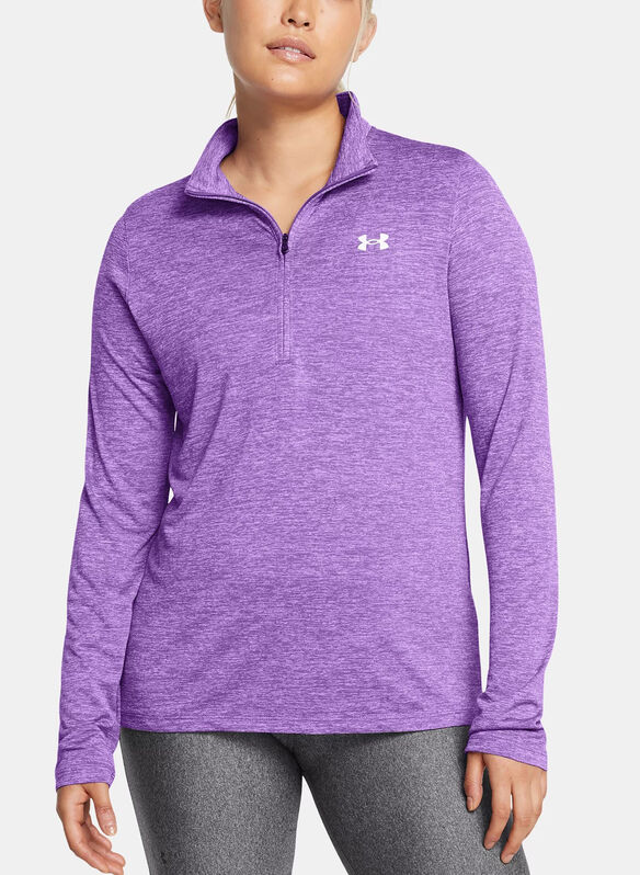 MAGLIA  HALF ZIP TWIST, 0525 PURPLE, medium