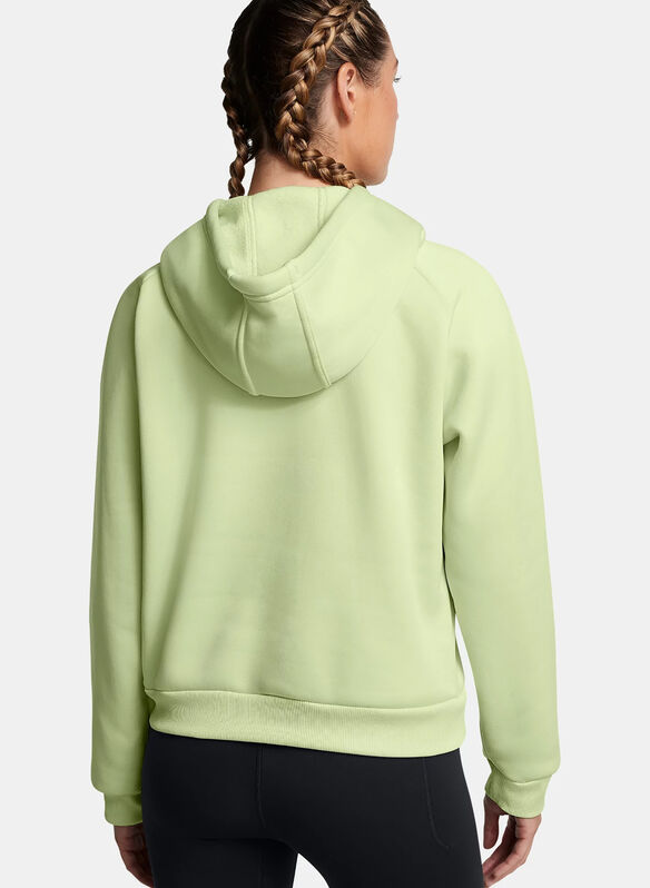 FELPA HOODIE ARMOUR FLEECE, 0383 GREEN, medium