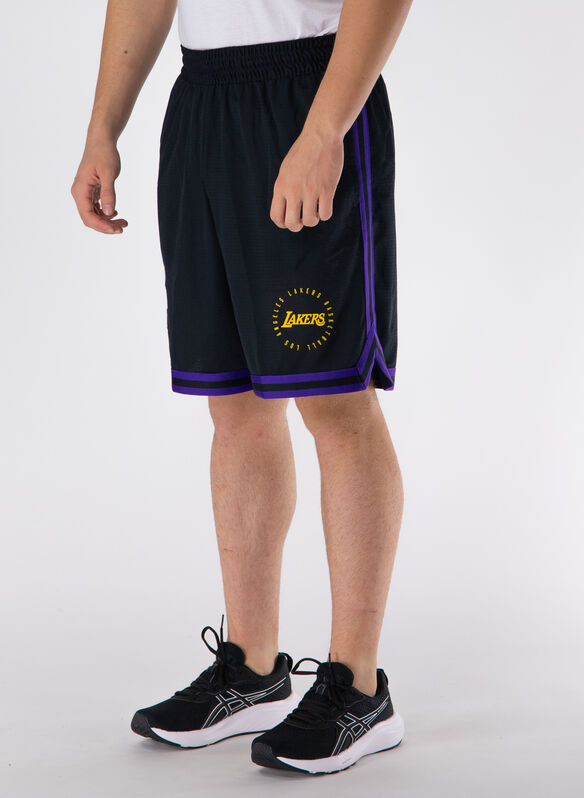 SHORTS LOS ANGELES LAKERS, 010 BLK, medium