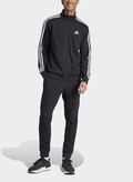 TUTA 3 STRIPES FULL ZIP FLEECE, BLK, thumb