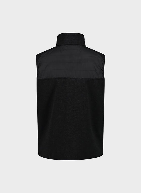 GILET HYBRID KNITED, U901 BLK, medium