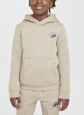 FELPA HOODIE IN FLEECE RAGAZZO, 247 KHAKI, thumb